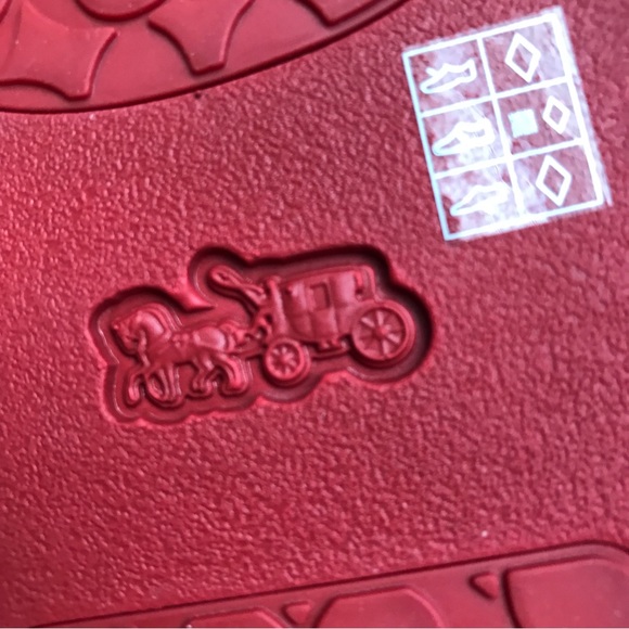 🍓 Coach Uli Sport Slide In Signature Canvas With Wild Strawberry Print - Picture 11 of 12